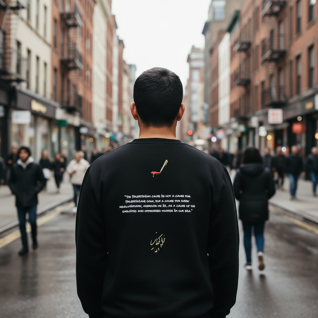 Ghassan Kanafani sweatshirt back view