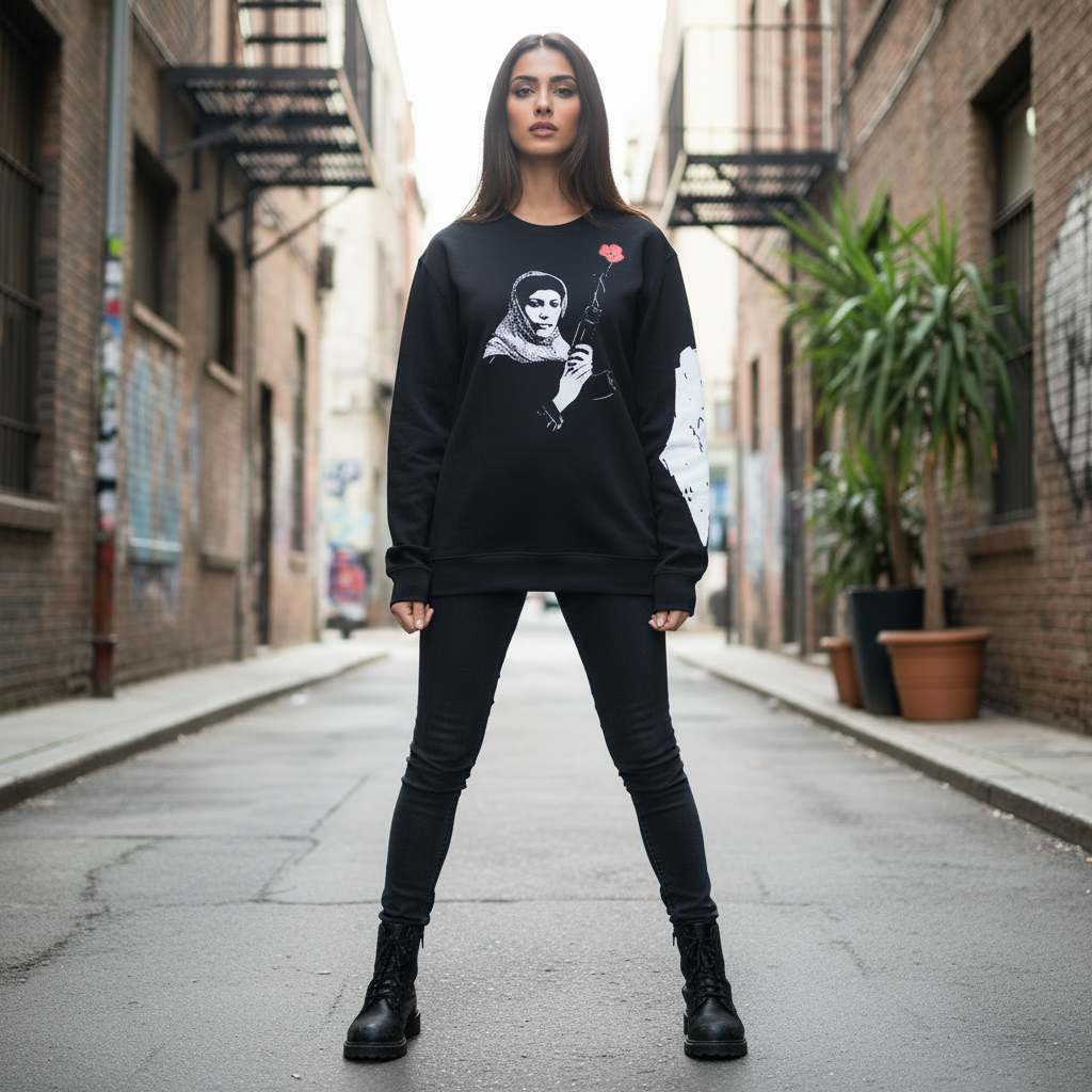 Leila Khaled long sleeve - front view